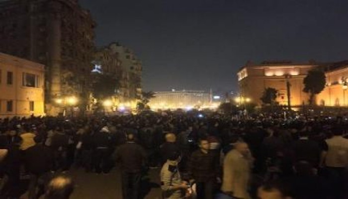 ميلشيات الانقلاب تعتقل 27 متظاهرا بميدان عبد المنعم رياض