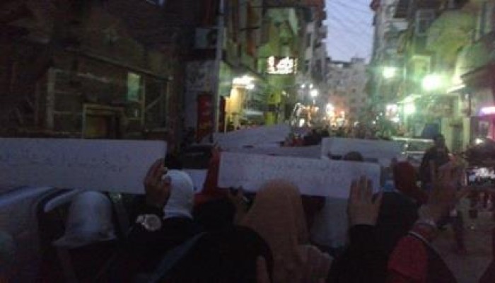 دمياط: مسيرة لنساء ضد الانقلاب للتنديد ببراءة قاتل الثوار