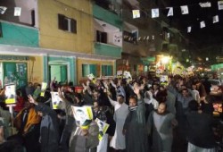 الجيزة: المنصورية تتظاهر رفضًا لقمع المظاهرات السلمية