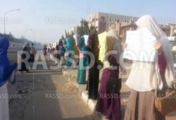 أمن الانقلاب يفرق وقفة لطالبات "السادات" بالرصاص الحي