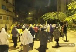 أهالي أكتوبر يشاركون الثوار هتاف: "الشعب يريد إسقاط النظام"