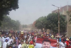 المنيا : أمواج بشرية رفضا للانقلاب وسلسلة بشرية بطول 150 كم في جمعة  "القصاص والاصطفاف"