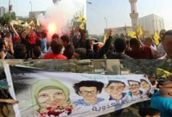 وقفة حاشدة لثوار مدينة نصر أمام مسجد الإيمان