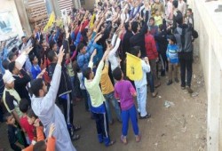 "شباب ضد الانقلاب" تتظاهر بالدقهلية تنديدًا بحكم العسكر