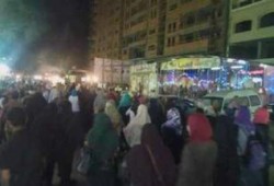 حلوان تهتف: "يا للي حكمت بالإعدام.. مش هنسيبك يوم تنام"