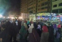 حلوان تهتف: "يا للي حكمت بالإعدام.. مش هنسيبك يوم تنام"