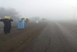 رغم برودة الجو والشابور المائية ..  سلسلة بشرية لثوار دسوق في أسبوع القصاص والاصطفاف