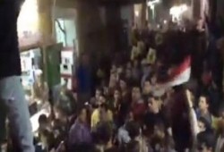 مسيرة شبابية بدمياط الجديدة تهتف بالقصاص من قتلة الثوار