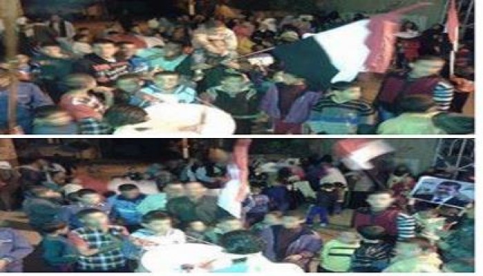 البحيرة: مسيرة لـ"ثوار طيبة" تطالب بإسقاط النظام الانقلابي