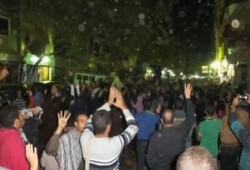 مسيرة ليلية في الهرم للتنديد ببراءة المخلوع