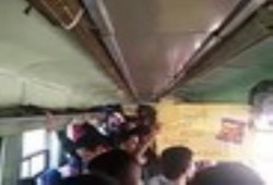 شباب الجيزة ينتفضون داخل قطار "المناشي" رفضا للانقلاب