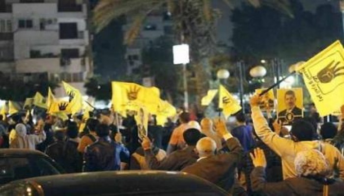 بلطجي يطلق الرصاص على مسيرة مناهضة للانقلاب بمدينة نصر