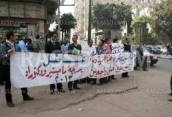 حملة ماجستير 2014 يواصلون التظاهر للمطالبة بالتعيين