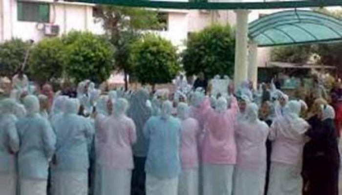 إضراب ممرضات مستشفى زفتى التخصصي عن العمل