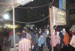 بالصور أبطال جامعة الأزهر يتظاهرون ليلًا بمدينة نصر