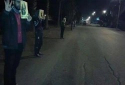 الدقهلية: سلسلة بشرية في الدقهلية لـ "شباب ضد الانقلاب"