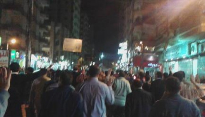 الشرقية: مسيرة ليلية لتحالف دعم الشرعية بالزقازيق تطالب بالقصاص للشهداء