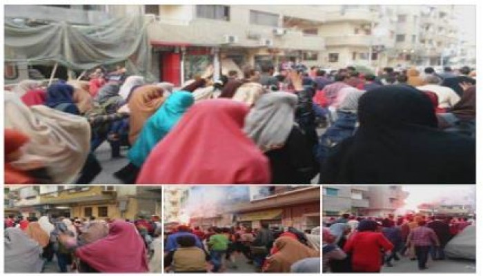 البحيرة: مسيرة لـ"ثوار مركز دمنهور" تطالب بإعدام المخلوع وقائد الانقلاب