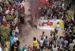 “لا للدولة العسكرية الباطشة” حملة طلابية بجامعة المنوفية