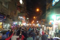 مسيرة ليلية ضد حكم العسكر بمدينة بني سويف