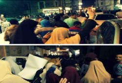 مسيرة ليلية بالفيوم للتنديد بالانتهاكات بحق المعتقلين