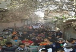 مسيرة حاشدة لثوار الشوبك تطالب بالقصاص من القتلة