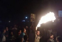 الفيوم: مسيرة‬ ليلية تطالب بإعدام "السيسي"