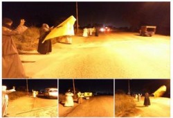 سلسلة بشرية بـ"إدفو"ضد عودة نظام المخلوع