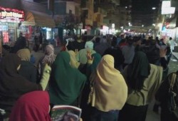 تظاهرتين مسائيتين ببني سويف ضد العسكر