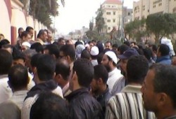 تظاهرة لأهالي ضحايا غرق مركب "البحر الأحمر" في المطرية