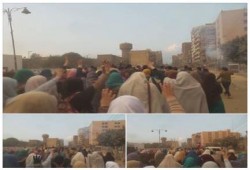 مسيرة حاشدة بشبين الكوم تطالب بالحرية للمعتقلين