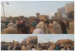 مسيرة حاشدة بشبين الكوم تطالب بالحرية للمعتقلين
