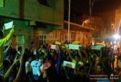 ثوار برقاش فى مسيرة مناهضة للانقلاب فى أسبوع معاً نكمل ثورتنا