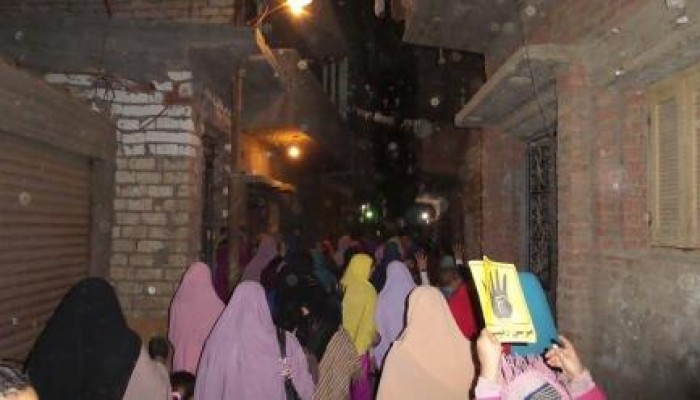 المنيا: "نساء ضد الانقلاب" تتظاهر في للإفراج عن المعتقلين