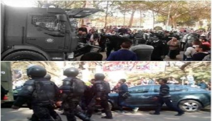 مليشيات الانقلاب تقتحم جامعة عين شمس