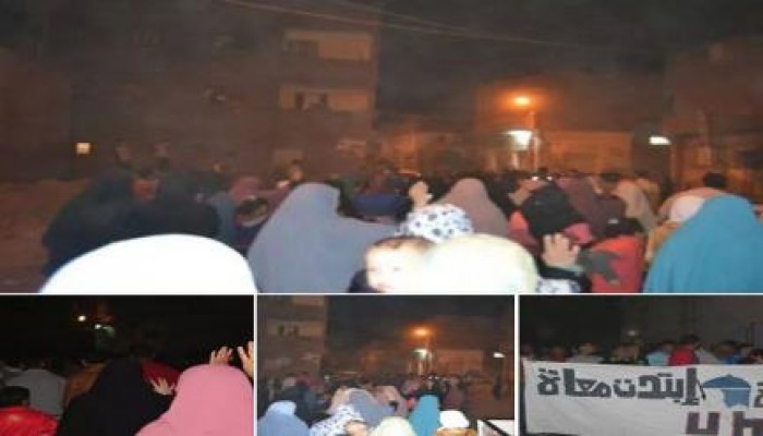 ثوار الكاشف بدمياط يحتفلون بخروج أحرار القرية بمسيرة حاشدة