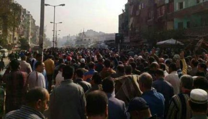 ثوار العمرانية يتحدون أمن الانقلاب ويواصلون مسيرتهم