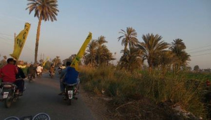 بني سويف: مسيرة دراجات بخارية بمركزالفشن ضد حكم العسكر