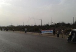 البحيرة: سلسلة بشرية بكوم حمادة تهتف بالحرية لأسرى الشرعية