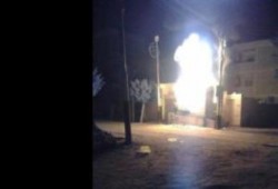 مجهولون يضرمون النيران في محول كهرباء بالغربية