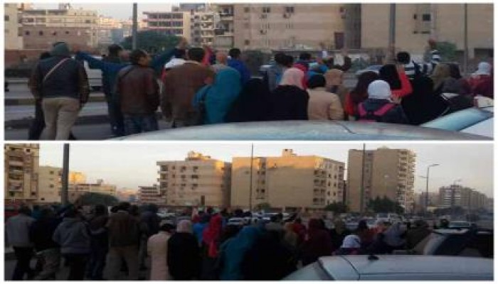 ثوار مدينة نصر في مسيرة صباحية " اصحى يا سيسى و صحى النوم..حكم العسكر مش هيدوم "