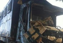 اصابة 10 مجندين وضابط شرطة في حادث مروري بالوادي الجديد