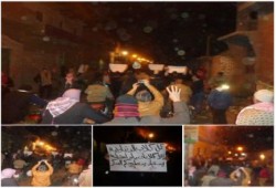 بنى سويف: مسيرة ليلية بعزبة الوقف تندد بانتهاكات الانقلاب في حق المعتقلين