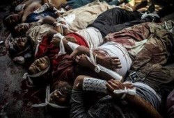 ممثل النيابة في هزلية "رابعة" يصف صور شهداء الفض بالمصطنعة