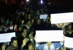 كفرالشيخ : رافضوا الإنقلاب ببلطيم ينظمون مسيرة ليلة حاشدة للمطالبة بالقصاص من قتلة الشهداء