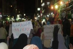 تظاهرة مناهضة للانقلاب العسكري بمحافظة ‫‏الإسكندرية‬