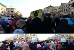 دمياط: مسيرة حاشدة لثوار بمدينة دمياط الجديدة للتنديد بالانقلاب العسكرى