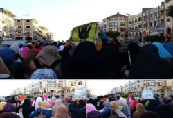 دمياط: مسيرة حاشدة لثوار بمدينة دمياط الجديدة للتنديد بالانقلاب العسكرى