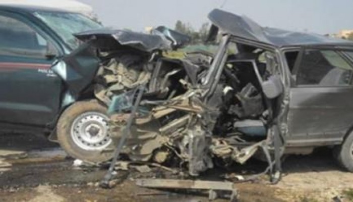 نحس الانقلاب: مقتل شخصان وإصابة 11 في تصادم 10 سيارات بالصحراوي