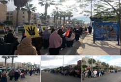 مسيرة صباحية مناهضة للانقلاب ببرج العرب بالإسكندرية